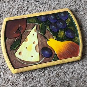 Still life trivet or cheese server